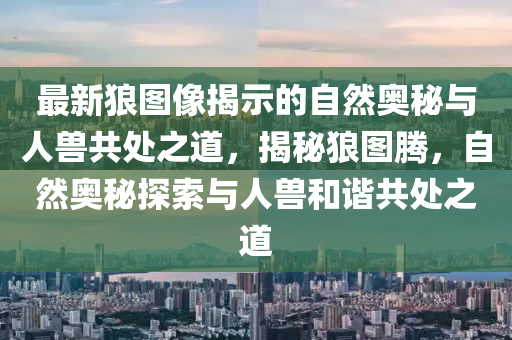 最新狼圖像揭示的自然奧秘與山東水清源環(huán)?？萍加邢薰救双F共處之道，揭秘狼圖騰，自然奧秘探索與人獸和諧共處之道