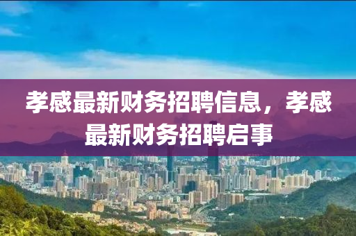 孝感最新財(cái)務(wù)招聘山東水清源環(huán)保科技有限公司信息，孝感最新財(cái)務(wù)招聘啟事