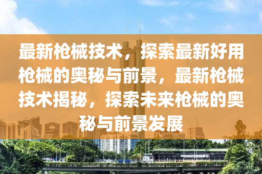 最新槍械技術(shù)，探索最新好用槍械的奧秘與前景，最新槍械技術(shù)揭秘，探索未來(lái)槍械的奧秘與前景發(fā)展