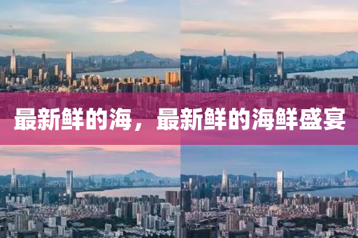 最新鮮的海，最新鮮的海鮮盛宴