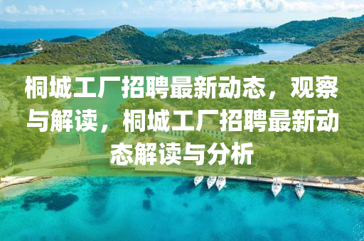 桐城工廠招聘最新動(dòng)態(tài)，觀察與解讀，桐城工廠招聘最新動(dòng)態(tài)解讀與分析