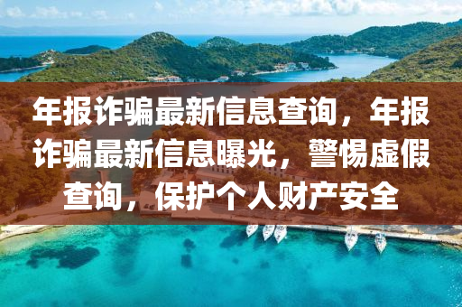 年報(bào)詐騙最新信息查詢，年報(bào)詐騙最新信息曝光，警惕虛假查詢，保護(hù)個(gè)人財(cái)產(chǎn)安全